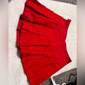 Red skirt